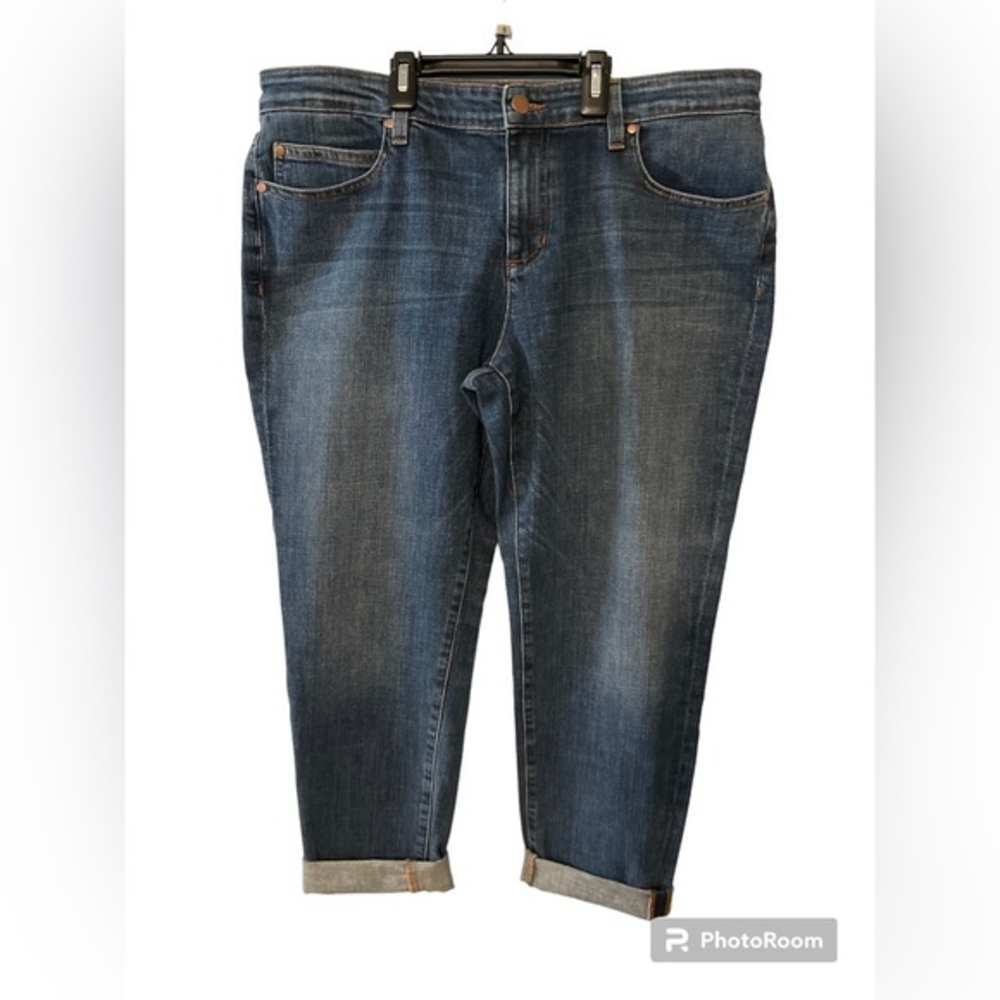 Eileen Fisher Jeans Womens Size 12 Straight Leg Blue Nice‎ Jeans